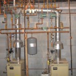 Copper plumbing pipes
