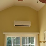 Ductless Mini Split mounted on the wall